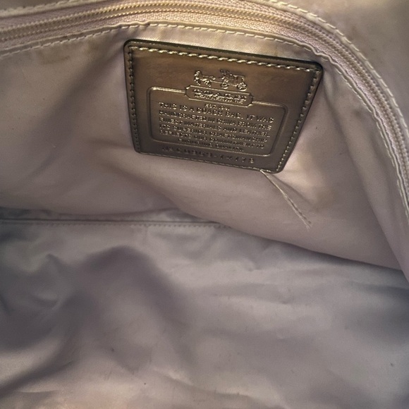 Coach Shiny Blue Women's Satchel - Picture 4 of 4